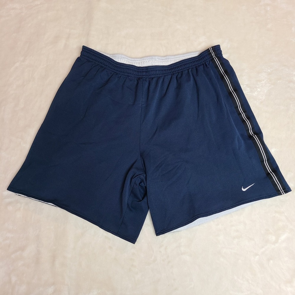 Nike 90s Style Reversible Basketball Mesh Shorts Men's Size Large Blue White